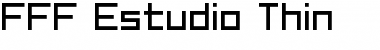 FFF Estudio Thin Regular Font Title Preview FFF Estudio Thin Regular Font Title Preview