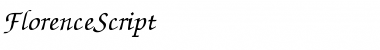 FlorenceScript Normal Font Title Preview FlorenceScript Normal Font Title Preview