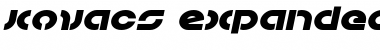 Kovacs Expanded Italic Expanded Italic Font Title Preview Kovacs Expanded Italic Expanded Italic Font Title Preview