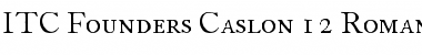 FCaslon 12 ITC Roman Font Title Preview FCaslon 12 ITC Roman Font Title Preview