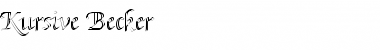 Kursive Becker Normal Font Title Preview Kursive Becker Normal Font Title Preview