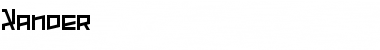 Xander Regular Font Title Preview Xander Regular Font Title Preview