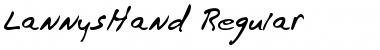 LannysHand Regular Font Title Preview LannysHand Regular Font Title Preview