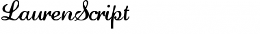 LaurenScript Regular Font Title Preview LaurenScript Regular Font Title Preview