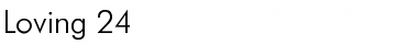Loving 24 Regular Font Title Preview Loving 24 Regular Font Title Preview