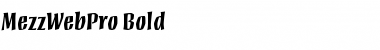 Mezz Web Pro Bold Font Title Preview Mezz Web Pro Bold Font Title Preview