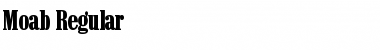 Moab Regular Font Title Preview Moab Regular Font Title Preview