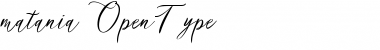 matania script Regular Font Title Preview matania script Regular Font Title Preview