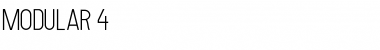 MODULAR 4 Font Title Preview MODULAR 4 Font Title Preview