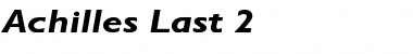 Achilles Last 2 Regular Font Title Preview Achilles Last 2 Regular Font Title Preview