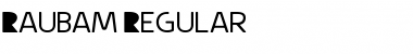 Raubam Regular Font Title Preview Raubam Regular Font Title Preview