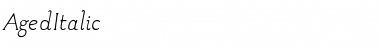 AgedItalic Regular Font Title Preview AgedItalic Regular Font Title Preview