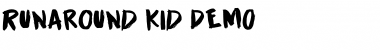 Runaround Kid DEMO Regular Font Title Preview Runaround Kid DEMO Regular Font Title Preview