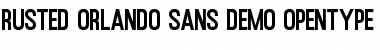 Rusted Orlando Sans Demo Regular Font Title Preview Rusted Orlando Sans Demo Regular Font Title Preview