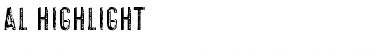 AL Highlight Regular Font Title Preview AL Highlight Regular Font Title Preview