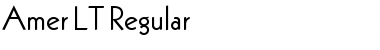 Amer LT Regular Font Title Preview Amer LT Regular Font Title Preview