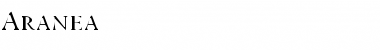 Aranea Regular Font Title Preview Aranea Regular Font Title Preview