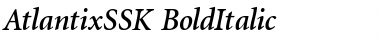 AtlantixSSK BoldItalic Font Title Preview AtlantixSSK BoldItalic Font Title Preview
