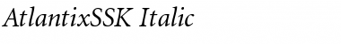 AtlantixSSK Italic Font Title Preview AtlantixSSK Italic Font Title Preview