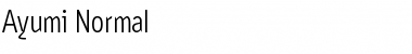 Ayumi Normal Regular Font Title Preview Ayumi Normal Regular Font Title Preview