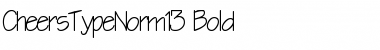 CheersTypeNorm13 Bold Font Title Preview CheersTypeNorm13 Bold Font Title Preview