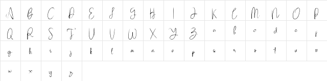 Subsky Regular font glyphpreview