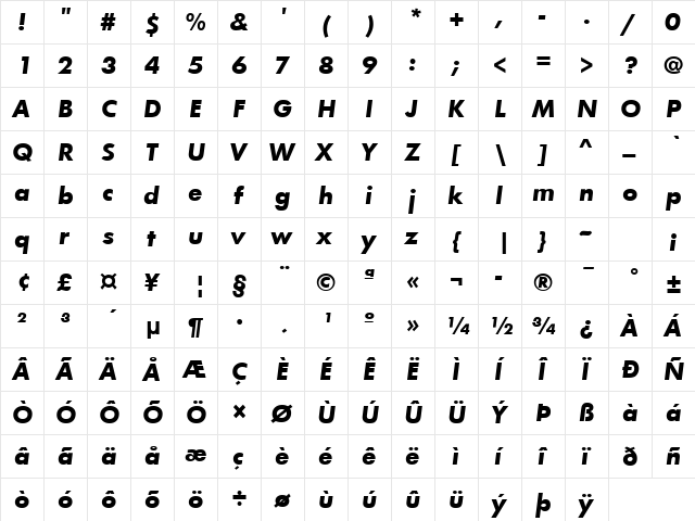 Fuschia Bold Italic font glyphpreview