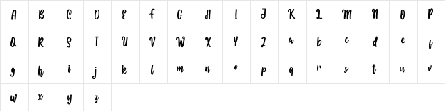 Eliyana Eliyana font glyphpreview