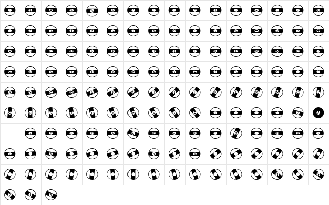 FZ BORD21 Regular font glyphpreview