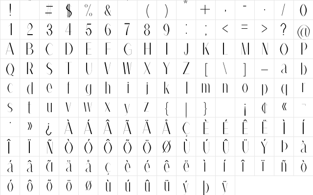 Alex Book  font glyphpreview