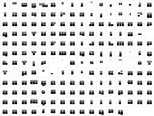 Star Nursery Halftone Regular font glyphpreview