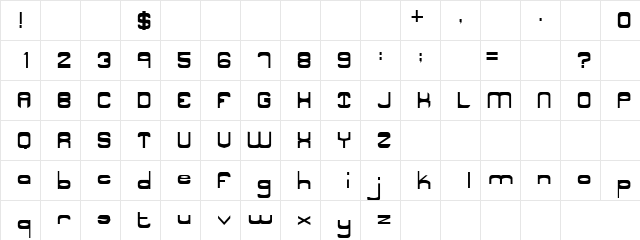 Lubricant Regular font glyphpreview