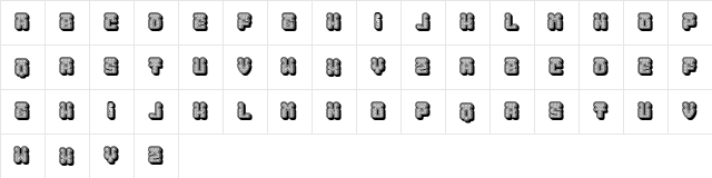 Flow Regular font glyphpreview