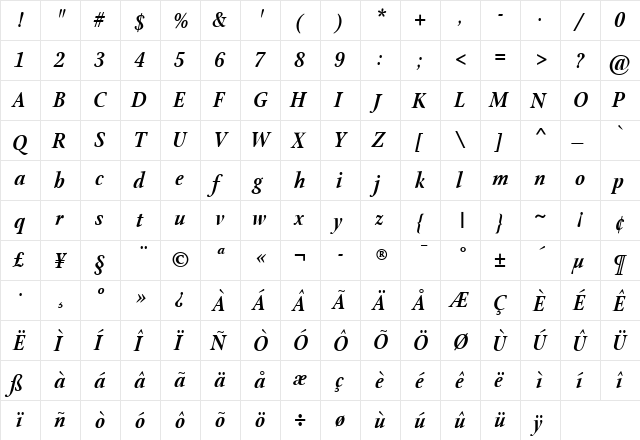 StonePrint Regular font glyphpreview