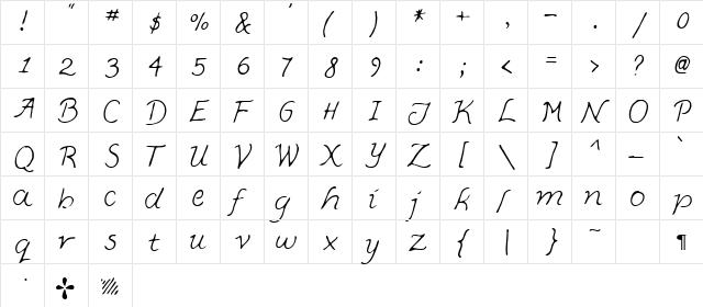 Simple Regular font glyphpreview