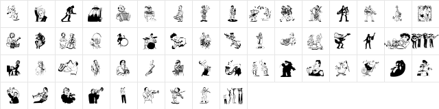 Musikantenstadel Regular font glyphpreview