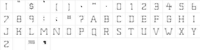 Pipe Dream Normal font glyphpreview