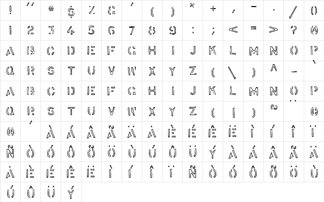 Stockstill Regular font glyphpreview