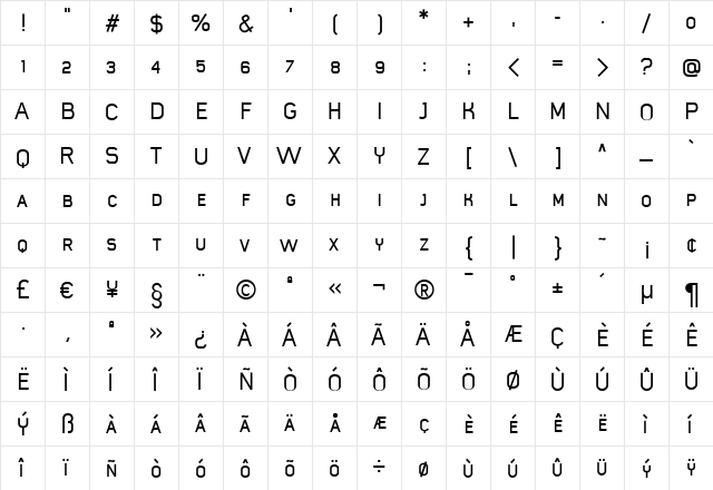Mister Giacco Caps Medium Regular font glyphpreview