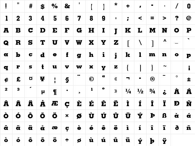 MofidMahdi LT Regular font glyphpreview