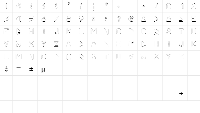 VicePrezDisplayCapsSSK Regular font glyphpreview
