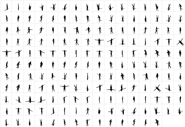 AIHeSheIt Regular font glyphpreview