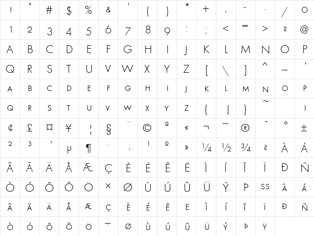 FunctionSmcL Regular font glyphpreview