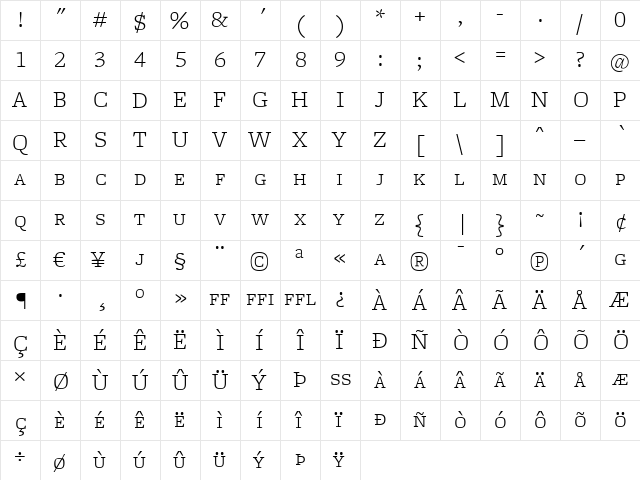 FreightMicro LightSC font glyphpreview
