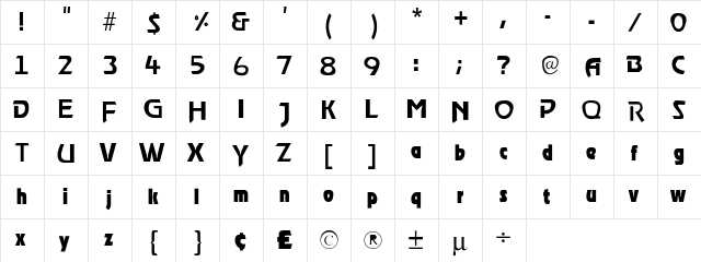 StormLight Regular font glyphpreview