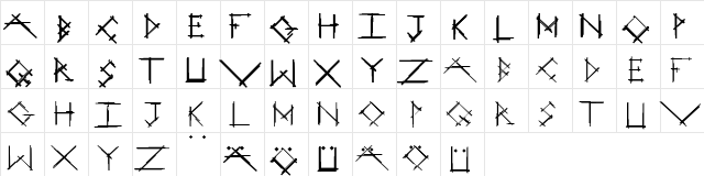 Strokey-VeryVeryBold Regular font glyphpreview