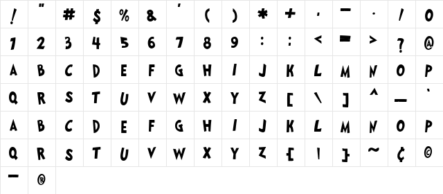 Seuss Regular font glyphpreview