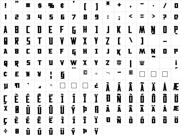 Solitarium Regular font glyphpreview