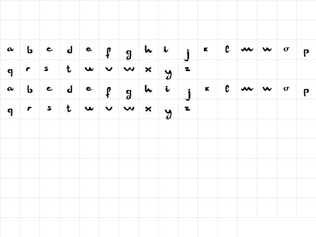 Champion AF (unregistered) Regular font glyphpreview