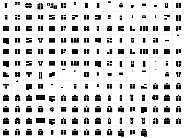 Star Nursery Laser Regular font glyphpreview